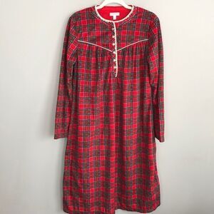 Women’s size medium retro flannel lined cottagecore Christmas vintage ni…